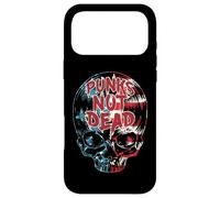 Custodia per iPhone 17 Pro Max Punks Not Dead Punk Rock USA Bandiera Vinile Record LP Skull