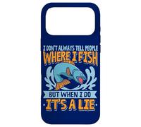 Custodia per iPhone 17 Pro Max Punto di pesca Non dico sempre alle persone dove pesco pescatore