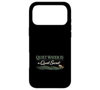 Custodia per iPhone 17 Pro Max Punto di pesca segreto Non chiedere il mio posto Umorismo Pesca Confine