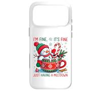 Custodia per iPhone 17 Pro Max Pupazzo di neve di Natale - Im Fine It's Fine Just having a Meltdown