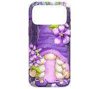 Custodia per iPhone 17 Pro Max Purple Flower Gnome With Lavender Violet Lilac Shabby Chic