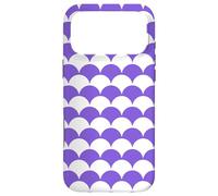 Custodia per iPhone 17 Pro Max Purple White Bumpy Mountains Hills Geometric Hummock Pattern