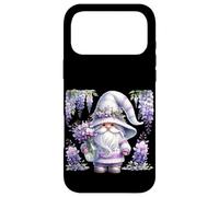 Custodia per iPhone 17 Pro Max Purple Wisteria Flowers For Mom Cute Gardening Gnome Floral