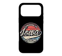 Custodia per iPhone 17 Pro Max Qualcuno in Iowa mi ama U.S. State Cool Retro