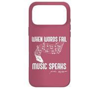 Custodia per iPhone 17 Pro Max QUANDO LE PAROLE FALLISCONO LA MUSICA PARLA William Shakespeare Meme Citazione