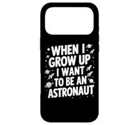 Custodia per iPhone 17 Pro Max Quando sarò grande voglio essere un astronauta