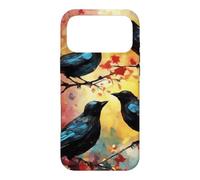Custodia per iPhone 17 Pro Max Quattro uccelli che chiamano
