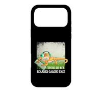 Custodia per iPhone 17 Pro Max Questa è la mia faccia da gioco barbuto - Bearded Dragon Videogioco