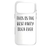 Custodia per iPhone 17 Pro Max Questa è la migliore idea di festa mai Funny White Lie Party