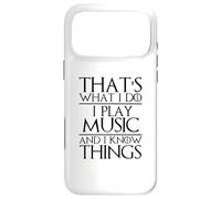 Custodia per iPhone 17 Pro Max Questo è quello che faccio io suono musica e so cose musicista