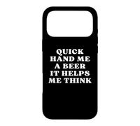 Custodia per iPhone 17 Pro Max Quick Hand Me A Beer It Help Me Think Trivia Game Night