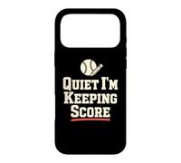 Custodia per iPhone 17 Pro Max Quiet I'm Keeping Score, umorismo da segnapunti di softball