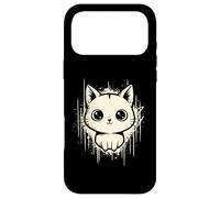Custodia per iPhone 17 Pro Max Raccapricciante Carino Gatto Horror Kawaii Gattino Grunge Estetica