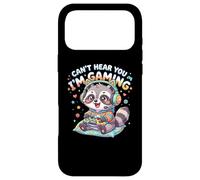 Custodia per iPhone 17 Pro Max Raccoon Gaming Can't Hear You I'm Gaming Common Raccoon