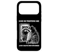 Custodia per iPhone 17 Pro Max Raccoon, il Signore/Dio mi sta mettendo alla prova e non ho studiato