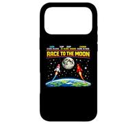 Custodia per iPhone 17 Pro Max Race To The Moon Retro Arcade Space USA vs Cina
