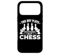 Custodia per iPhone 17 Pro Max Ragazzo scacchista Allenatore di scacchi