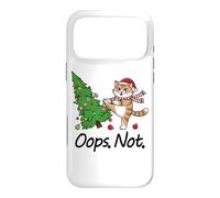 Custodia per iPhone 17 Pro Max Ragdoll Cat Kicking Albero di Natale Divertente Oops Not Cat Lady