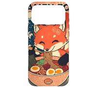 Custodia per iPhone 17 Pro Max Ramen Fox Cute Japanese Noodle Lover Retro Anime Kawaii Ezo