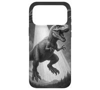 Custodia per iPhone 17 Pro Max Rapimento di dinosauri galattici TRex vs UFO