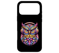 Custodia per iPhone 17 Pro Max Rave Rainbow Owl House EDM Festival Raver Animal EDC Rave