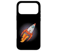 Custodia per iPhone 17 Pro Max Razzo Comic Space Moon Missile