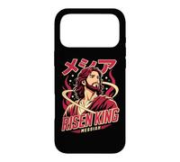 Custodia per iPhone 17 Pro Max Re Risorto Messia Cristiano Anime Manga Gesù Fede Arte