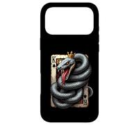 Custodia per iPhone 17 Pro Max Re Serpente Poker Texas Holdem Carte