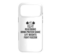 Custodia per iPhone 17 Pro Max Read Books Drink Protein Shake Lift Weights Fight Fascism