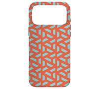 Custodia per iPhone 17 Pro Max Red Orange Blue Triangle Zigzag Line Tessellation Pattern