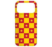 Custodia per iPhone 17 Pro Max Red Yellow Geometric Star Square Vietnam Flag Pattern