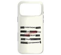 Custodia per iPhone 17 Pro Max Redacted Everything is Fine Trust Your Government Political