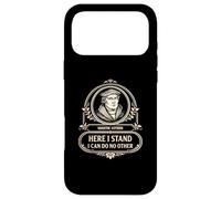 Custodia per iPhone 17 Pro Max Reformed Theology Martin Lutero Here I Stand Citazione