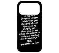 Custodia per iPhone 17 Pro Max Regali Divertenti Per Nuora Alla Mia Cara Nuora