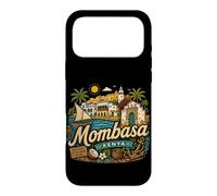 Custodia per iPhone 17 Pro Max Regalo di punto di riferimento disegnato a mano del souvenir di viaggio del Kenya di Mombasa