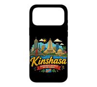 Custodia per iPhone 17 Pro Max Regalo disegnato a mano Kinshasa DR Congo viaggio souvenir punto di riferimento