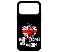 Custodia per iPhone 17 Pro Max Regina Elisabetta II Dio salvi la regina Punk Memoriam Love