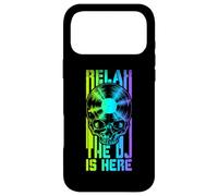 Custodia per iPhone 17 Pro Max Relax The DJ Is Here LP Gothic Skull per amanti del disco in vinile