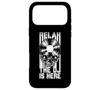 Custodia per iPhone 17 Pro Max Relax The DJ Is Here LP Gothic Skull per amanti del disco in vinile