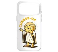 Custodia per iPhone 17 Pro Max Religione del formaggio Cheesy Jesus Cheese-Us Pun Cristianesimo