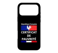 Custodia per iPhone 17 Pro Max Repubblica Francese Certificato di Povertà Disoccupazione Debito