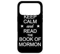 Custodia per iPhone 17 Pro Max Resta calmo e leggi il Libro di Mormon