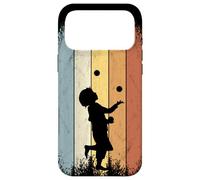 Custodia per iPhone 17 Pro Max Retro anni Ottanta circo Stile giocoliere giocoliere Silhouette