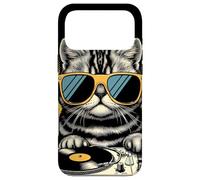 Custodia per iPhone 17 Pro Max Retro Beats Feline DJ Cat Retro Synthwave Kitty Mix