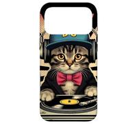 Custodia per iPhone 17 Pro Max Retro Beats Feline DJ Cat Retro Synthwave Kitty Mix