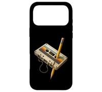 Custodia per iPhone 17 Pro Max Retro Cassette e Matita Divertente 80s 90s Mixtape Nostalgia