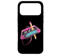 Custodia per iPhone 17 Pro Max Retro Cassette Tape 80s 90s Vibe Viaggio Down Memory Lane
