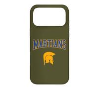 Custodia per iPhone 17 Pro Max Retro College Blu Arancione Marziani Sport