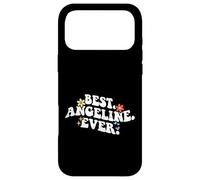 Custodia per iPhone 17 Pro Max Retro Groovy Best ANGELINE Ever Nome Festa della mamma Ragazza