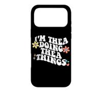 Custodia per iPhone 17 Pro Max Retro Groovy Im THEA Doing THEA Things Funny Festa della mamma